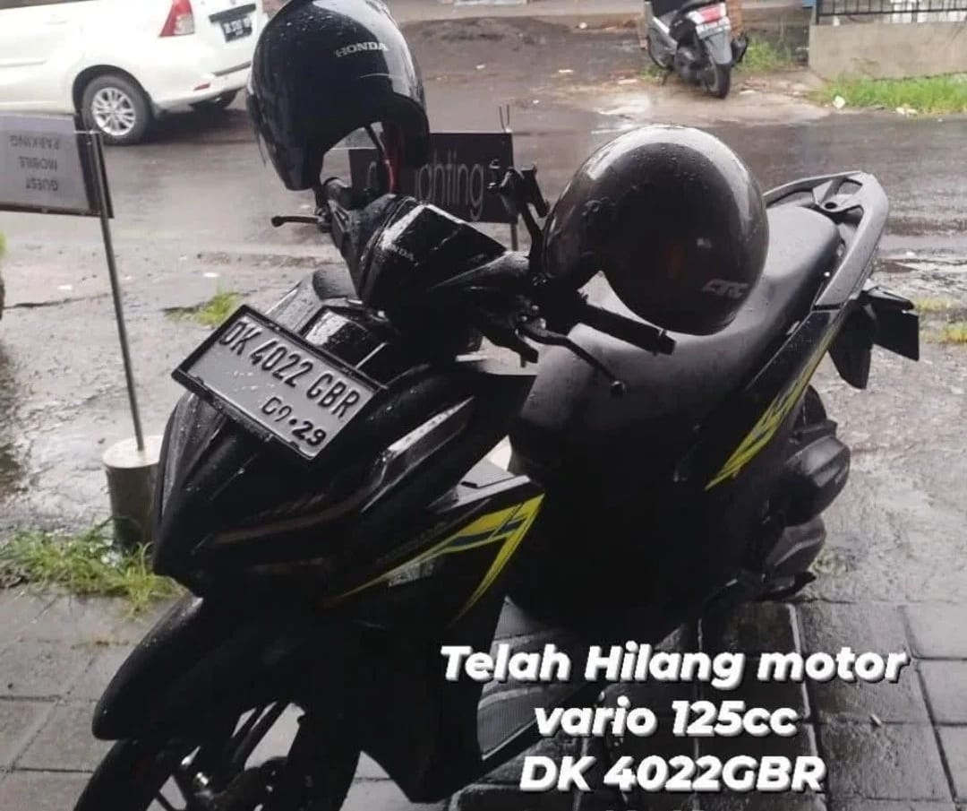 Vario Disewa WNA Hilang di Depan Tempat Menginapnya di Tabanan