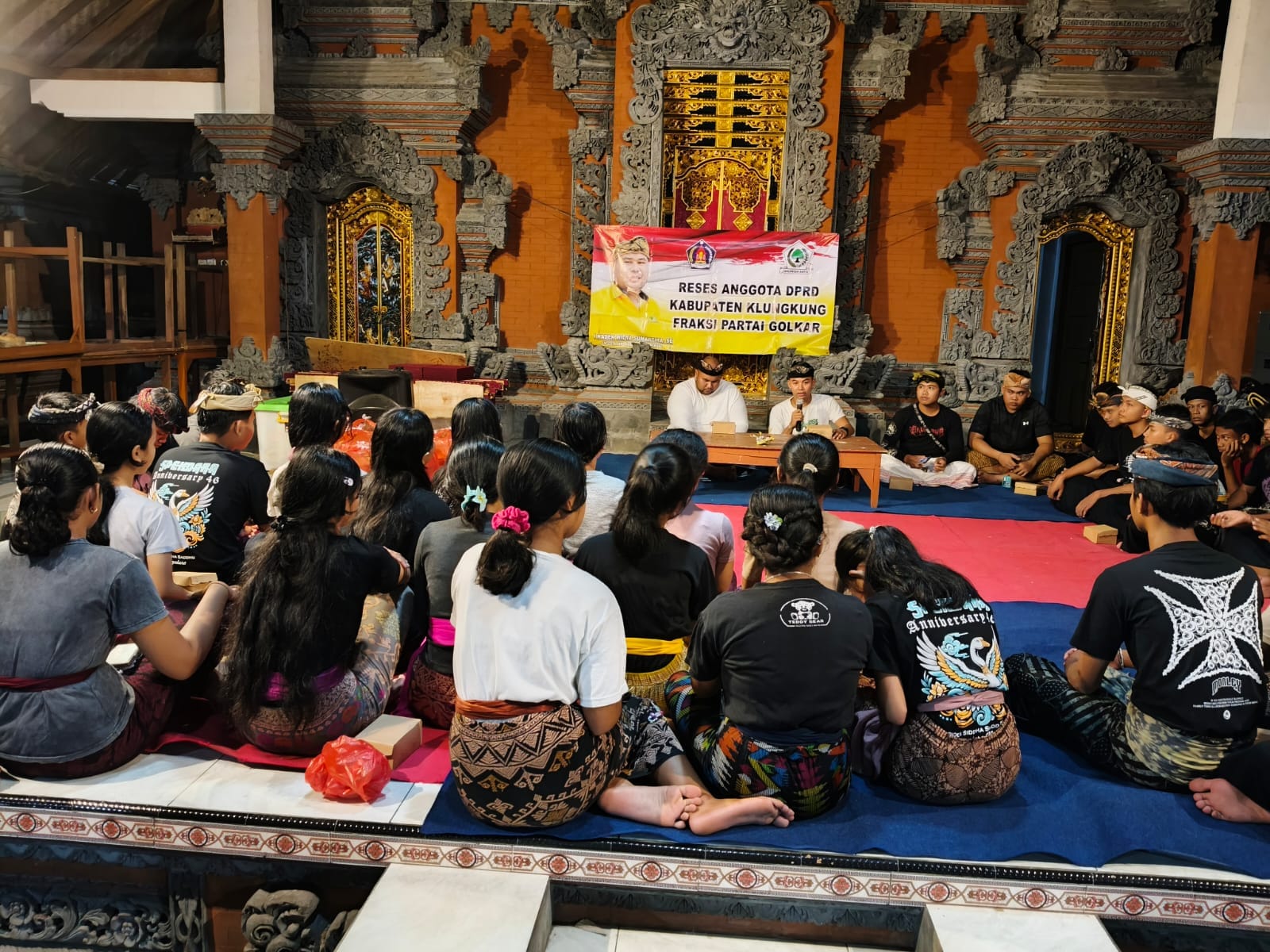 Reses, Anggota DPRD Klungkung, Dek Bombom Siap Bantu Baleganjur Hingga Bendera Merah Putih