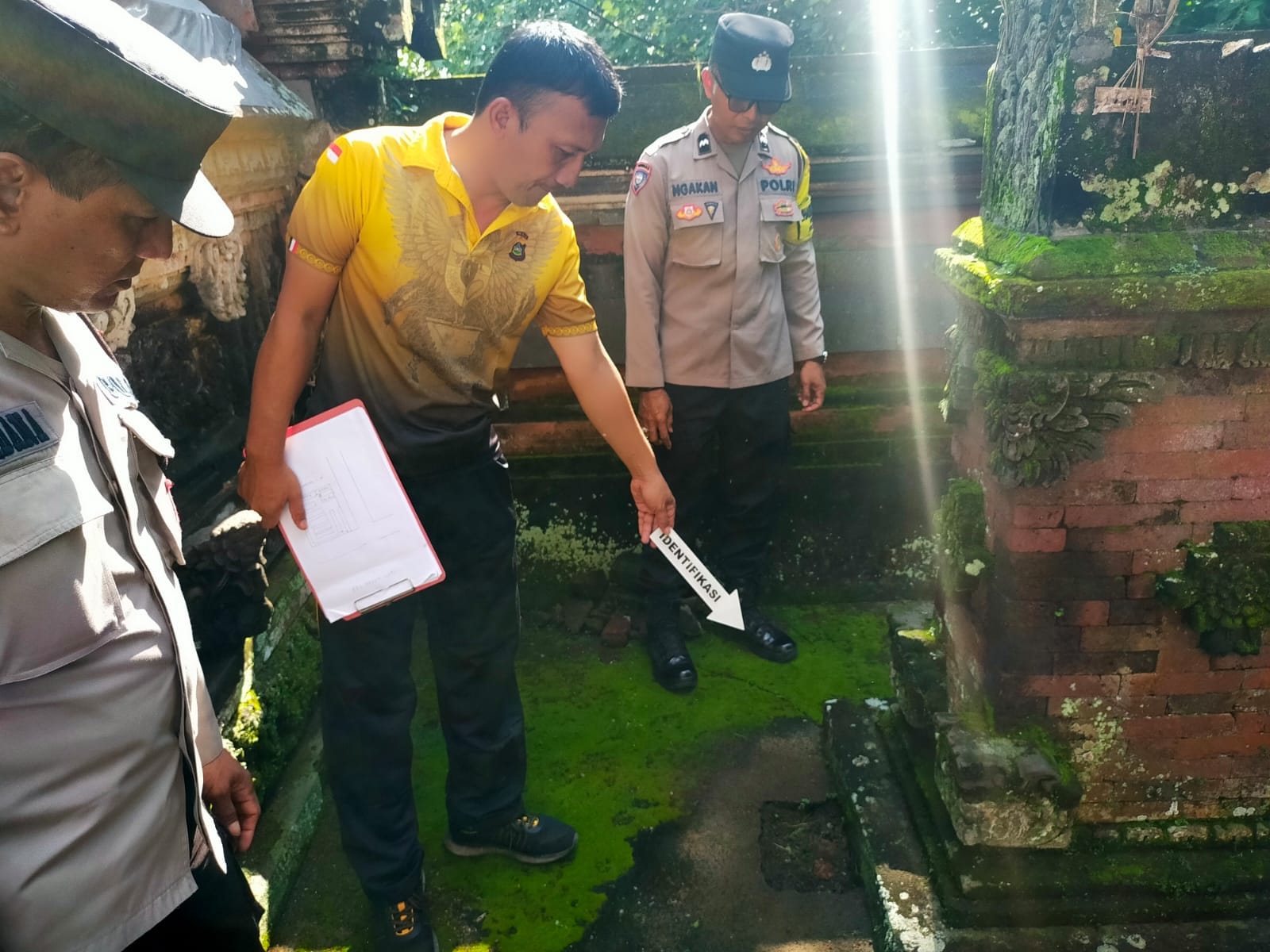 Mencurigakan, Pencuri Kerup Pendeman Pelinggih di Pura Desa Temesi, Apa yang Hilang ?