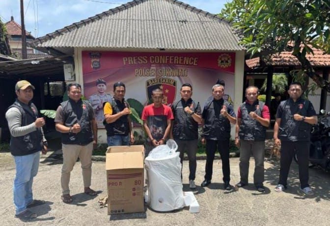 Curi Pemanas Air dan Rusak Intalasi Listrik Villa di Sukawati Gianyar, Buruh Bangunan Ditangkap di Pelabuhan Gilimanuk