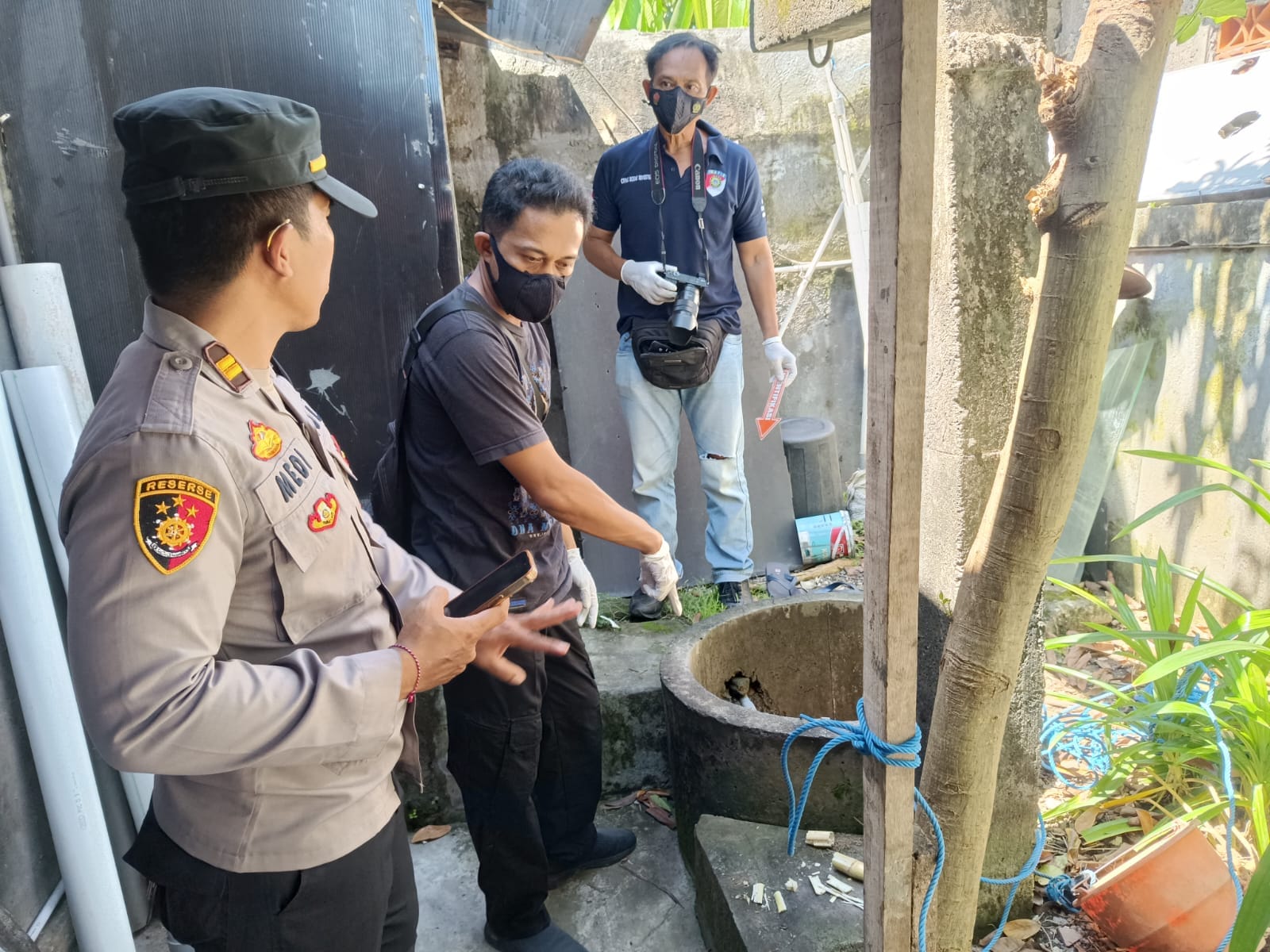 Heboh, Penemuan Pria Tewas Tenggelam di Sumur dengan Kondisi Kaki Terikat Selendang di Denpasar