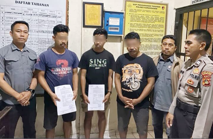 Pemukulan Pecalang di Pura Besakih : Tiga Pelaku Ditahan, di Polres Karangasem