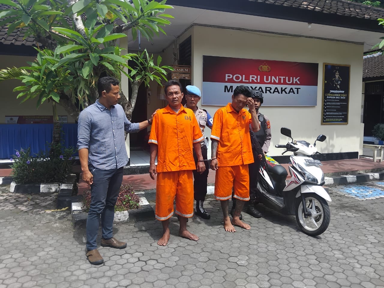 Residivis Pengeroyokan dan Curanmor Ditangkap Lagi, Curi Motor di Denpasar untuk Modal Kerja