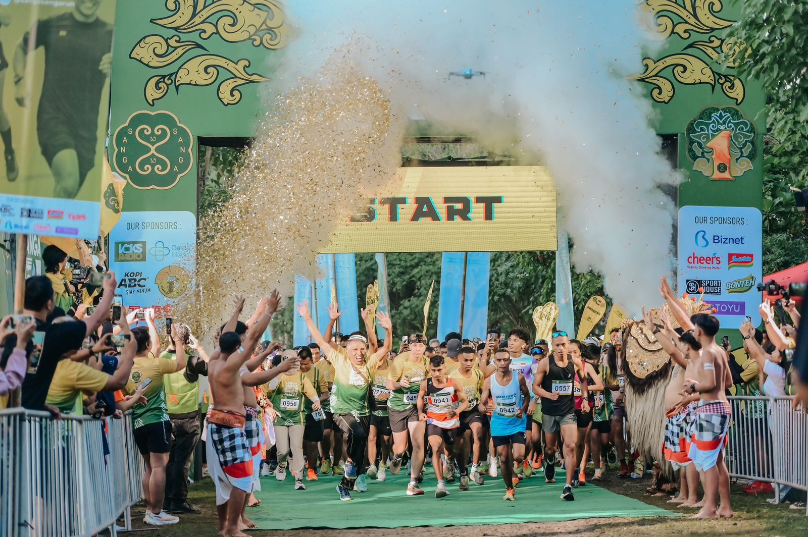 Serunya Sanga Sanga Fun Run, Berlari Sambil Nikmati Keindahan Alam Gianyar