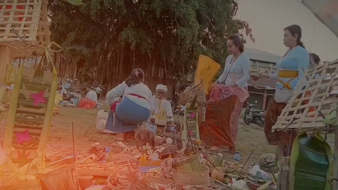 Upacara Mecaru Digelar di Lapangan Sampalan Pasca Insiden Penusukan, Desa Adat Batununggul Tegaskan Komitmen Harmonisasi