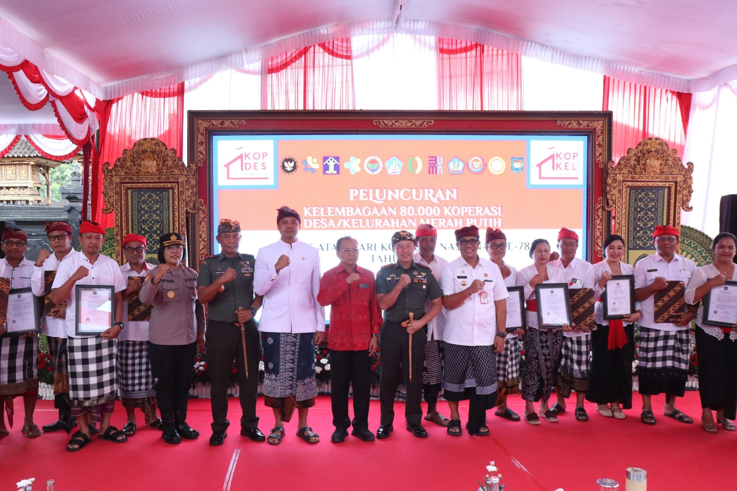 Peluncuran Koperasi Merah Putih di Bali Dipusatkan di Gadungan, Tabanan – Koster Hadir
