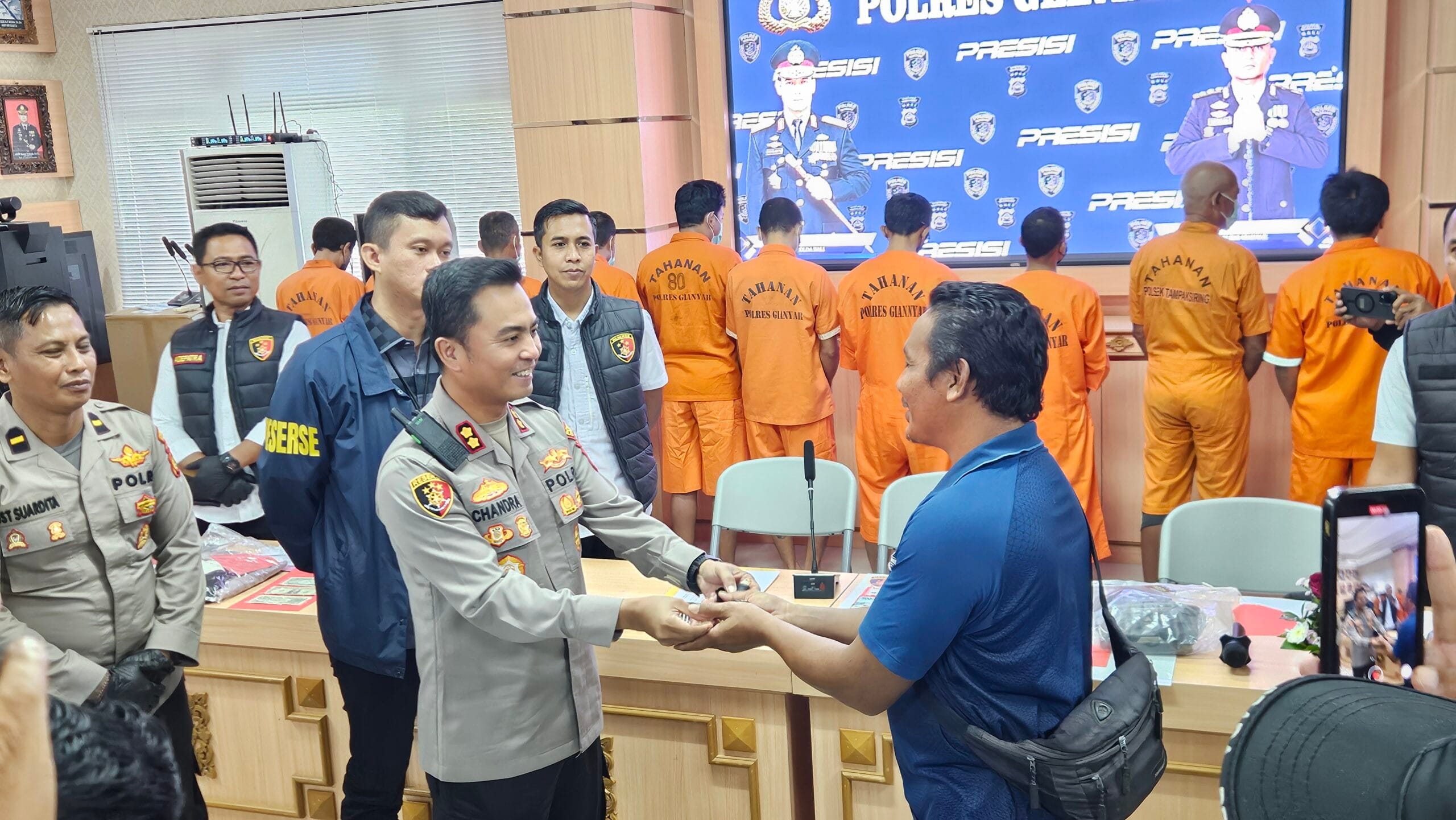 Polres Gianyar Ungkap 15 Kasus Kriminal Selama Juli 2025, Mayoritas Curanmor