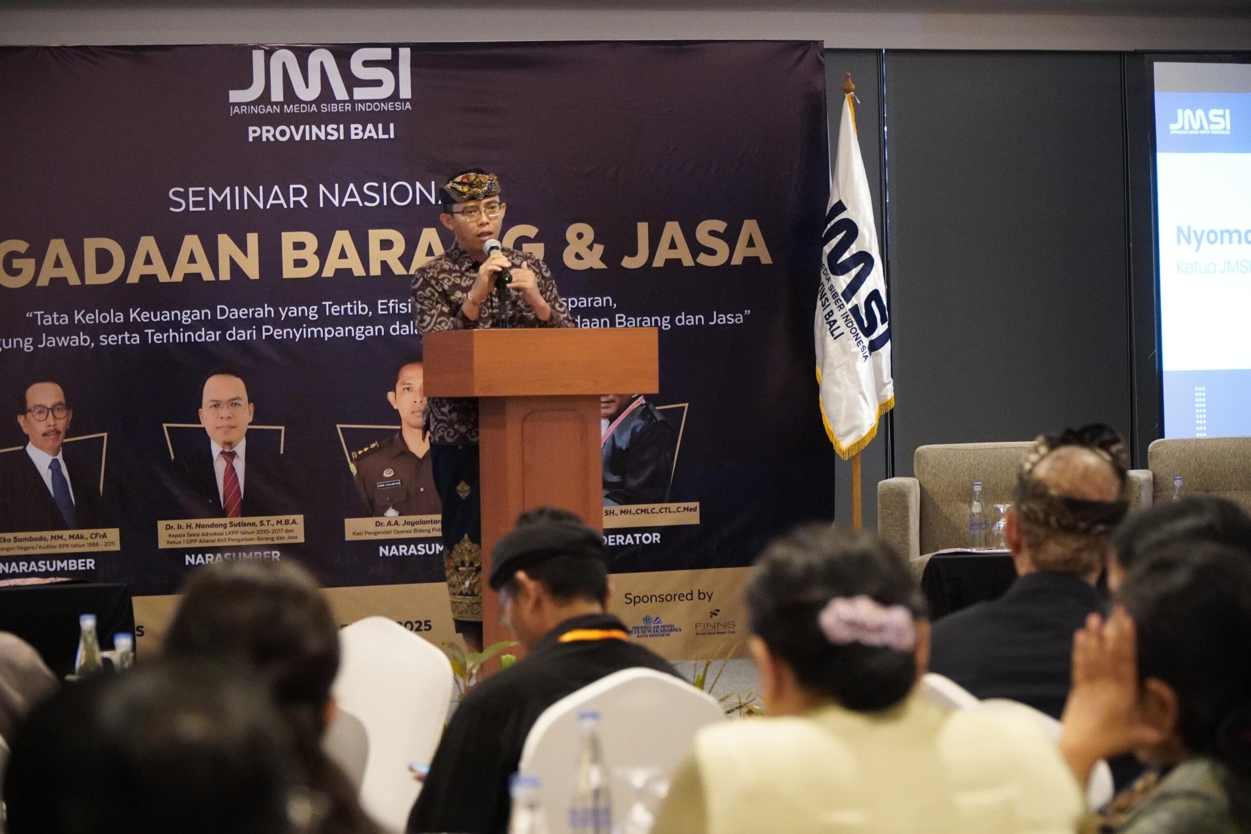 JMSI Bali Gelar Seminar Nasional Pengadaan Barang dan Jasa untuk Wujudkan Tata Kelola Keuangan Daerah yang Bersih