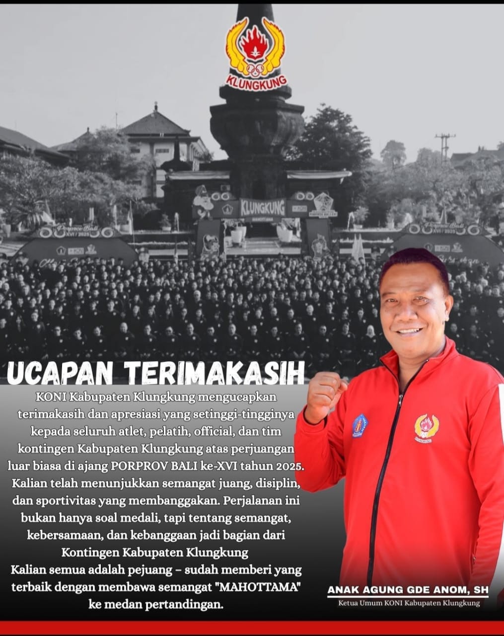 Perolehan Emas Klungkung Naik 100 Persen di Porprov Bali XVI 2025