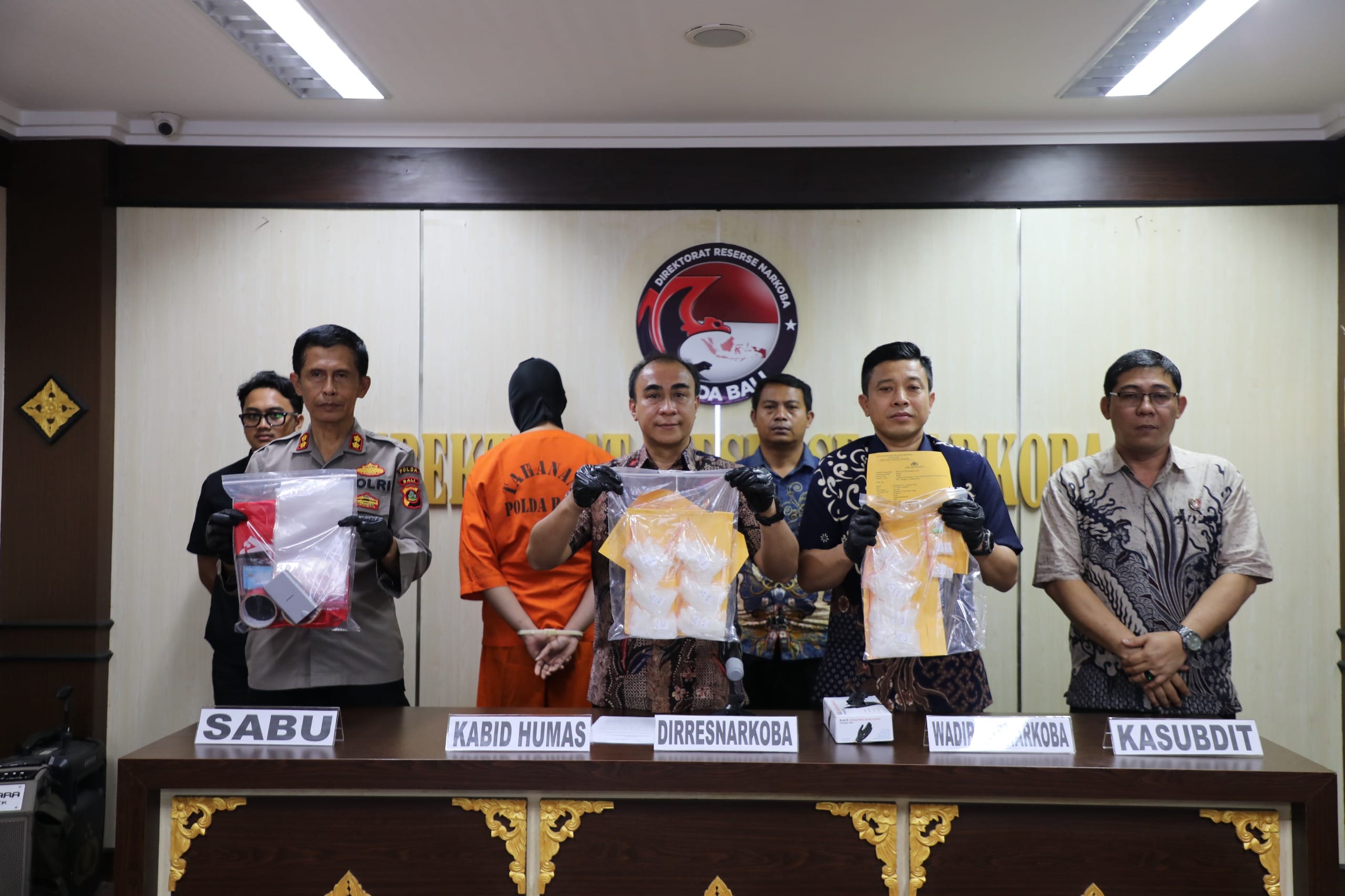 Polda Bali Ungkap Peredaran Narkoba, 1 Kilogram Sabu Diamankan
