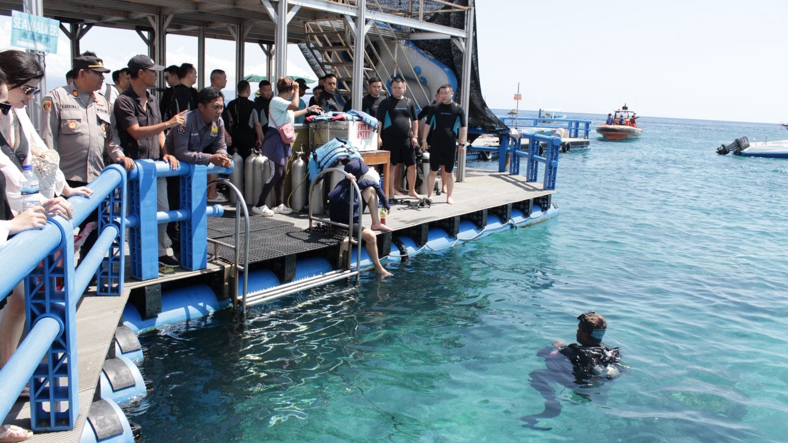 Pekerja Esa-G Bar Hilang Saat Spearfishing, Kapolsek Nusa Penida Turun ke Lokasi