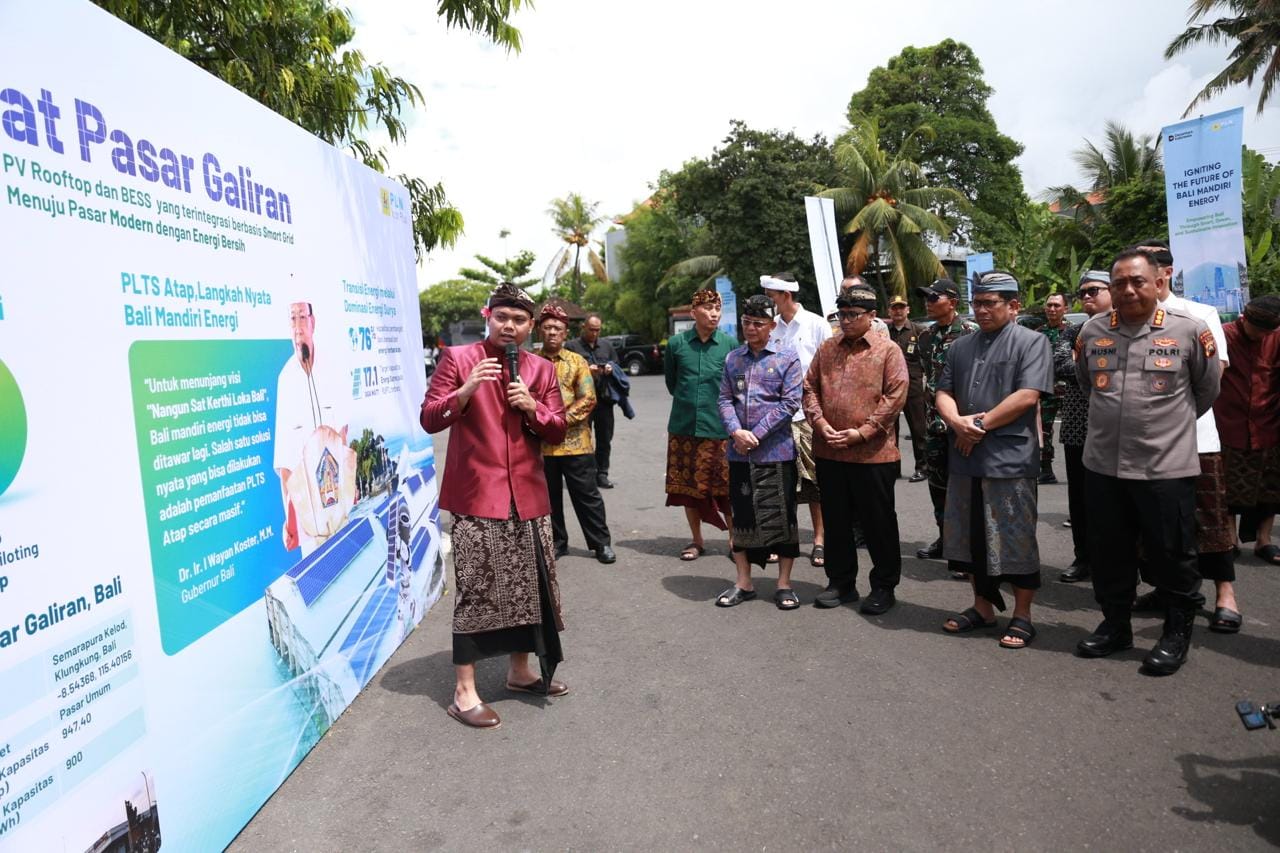 Klungkung Jadi Daerah Percontohan Smart PVR, Pasar Galiran Pasang Panel Surya