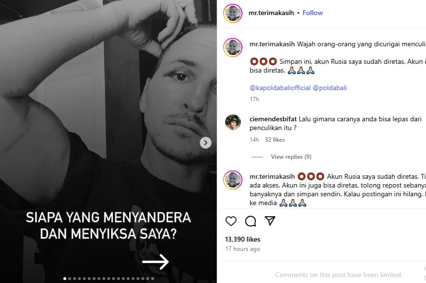 Kontroversi Mr. Terimakasih ! Sergei Domogatskii Dilaporkan 12 WNA, Kasusnya Kian Rumit