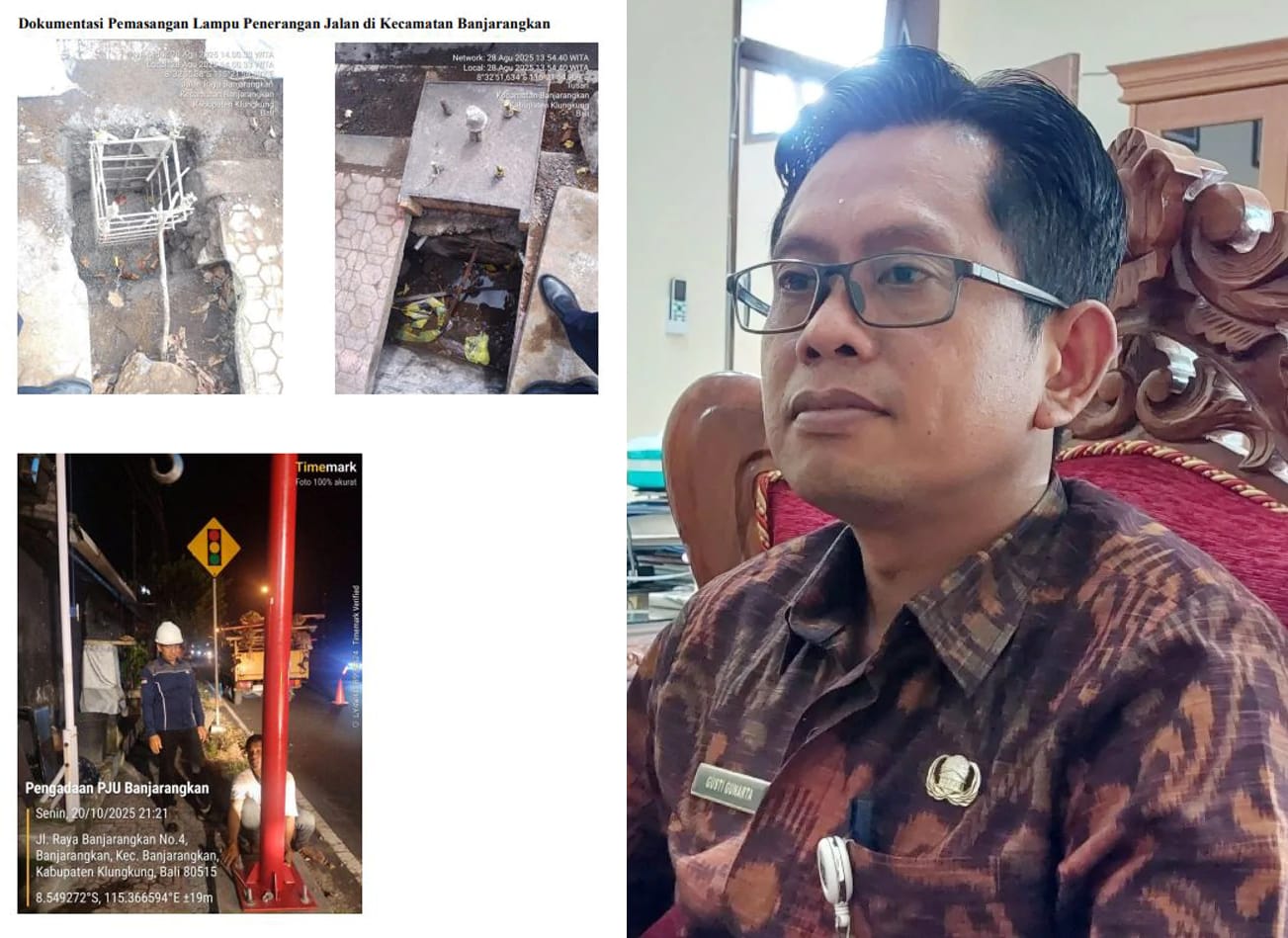 Dishub Klungkung Beberkan Pemasangan Lampu Jalan Sesuai Aturan dan Standar Nasional