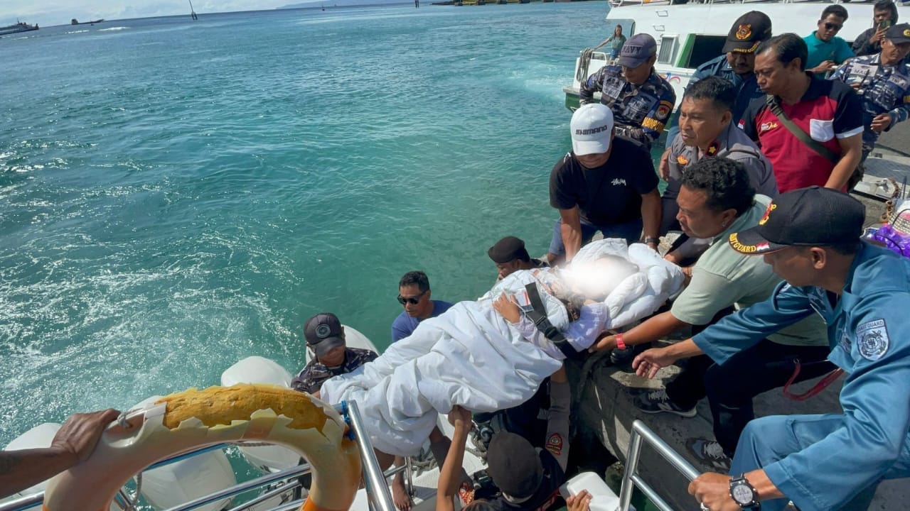 Polsek Nusa Penida Dampingi Keluarga Korban Pohon Tumbang