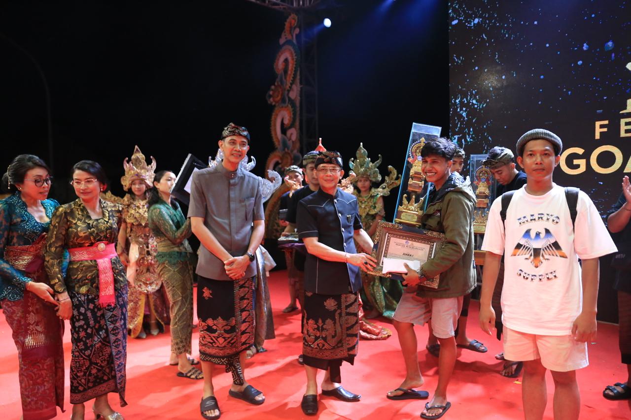 Festival Goa Lawah Meriah, Lomba Baleganjur Ngarap Dimenangkan Komunitas Barong Agung