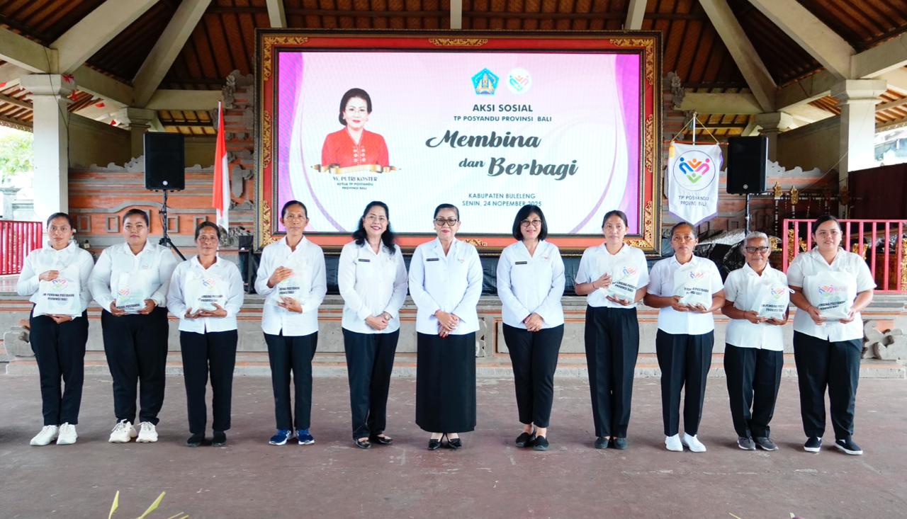 Aksi Sosial di Sembiran, Putri Koster Tegaskan Penguatan Posyandu 6 SPM