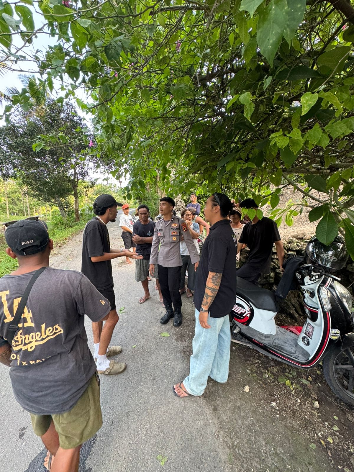 Laka Ringan, Turis Rusia Drama Hadang Jalan di Nusa Penida – Polisi Mediasi
