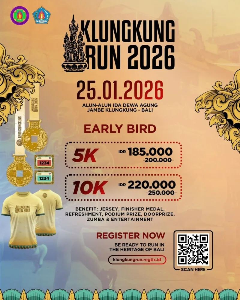 Klungkung Run 2026 Siap Digelar, Hadirkan Lari 5K dan 10K Bernuansa Sejarah dan Budaya