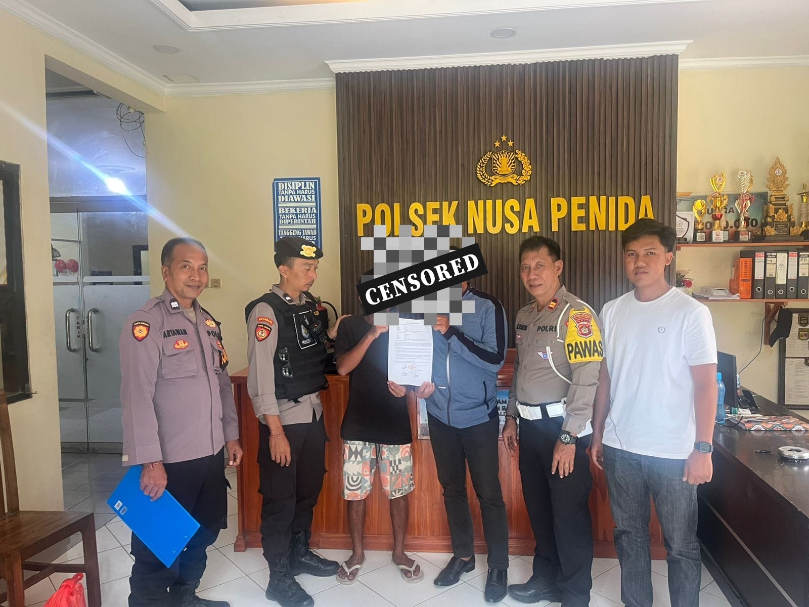 Tagih Gaji Picu Keributan, Tim Jalak Nusa Polsek Nusa Penida Amankan Mantan Pekerja