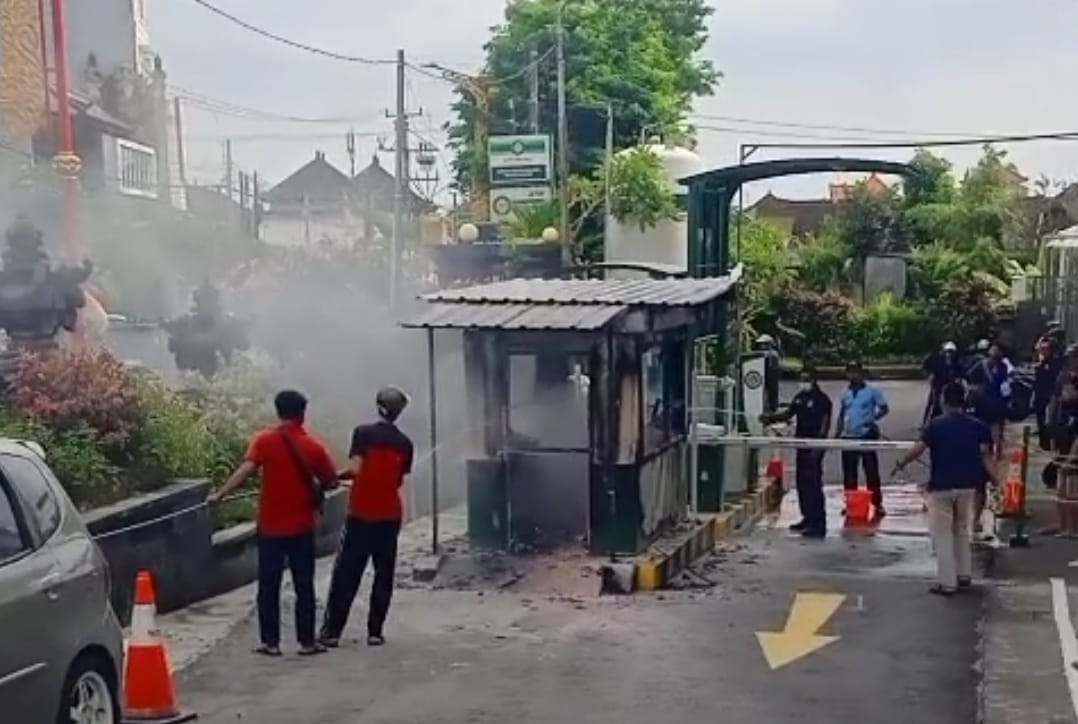 Kebakaran Loket Parkir RSUD Klungkung, Kerugian Ditaksir Ratusan Juta
