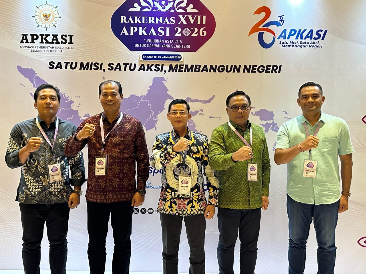 Bupati Klungkung I Made Satria Hadiri Rakernas APKASI XVII 2026 di Batam
