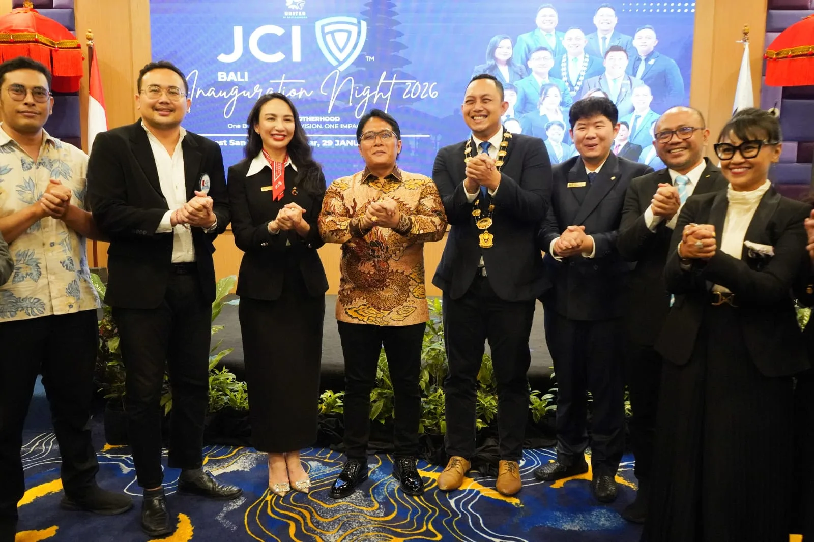 Hadiri Inauguration Night JCI 2026, Wagub Giri Prasta Yakin Lahir Pemimpin Muda Bali Era Baru