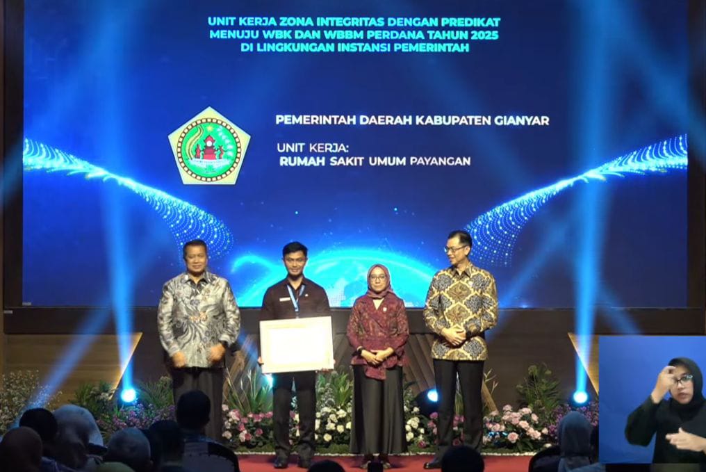 Singkirkan Korupsi, RSU Payangan Raih Penghargaan Bergengsi dari Menteri PANRB   