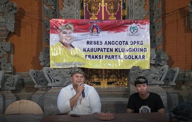 Gebrakan Reses Kadek Widya Sumartika Fraksi Golkar DPRD Klungkung, Bidik Pemuda Jaga Lingkungan