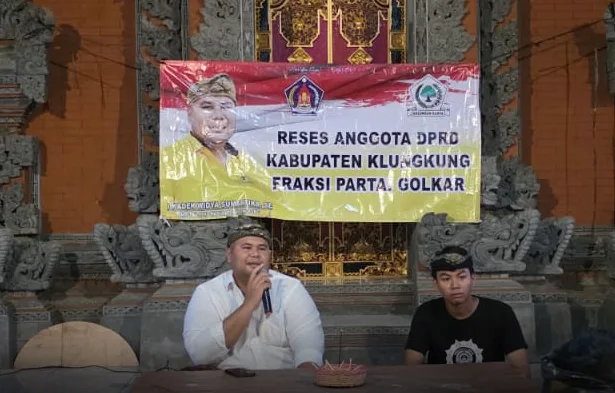 Gebrakan Reses Kadek Widya Sumartika Fraksi Golkar DPRD Klungkung, Bidik Pemuda Jaga Lingkungan