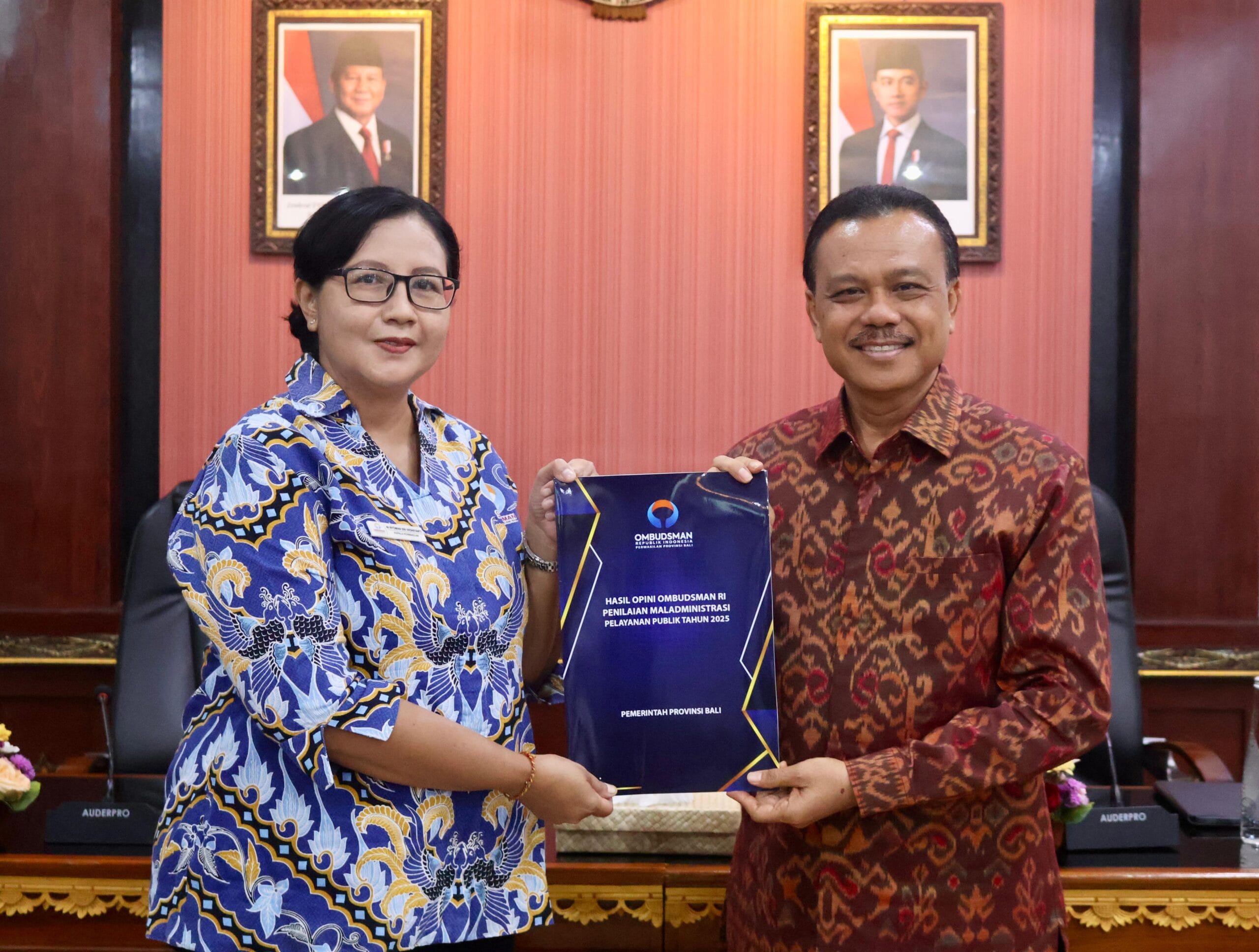 Sekda Dewa Indra Terima Opini Ombudsman RI, Tekankan Kepatuhan Standar Pelayanan Publik Bali