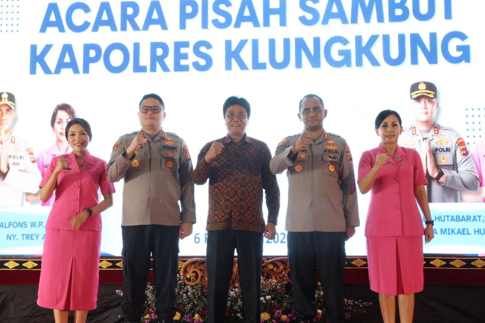 Estafet Tongkat Komando Polres Klungkung: Tjok Gede Agung Berharap Sinergi Polri-DPRD Makin Solid