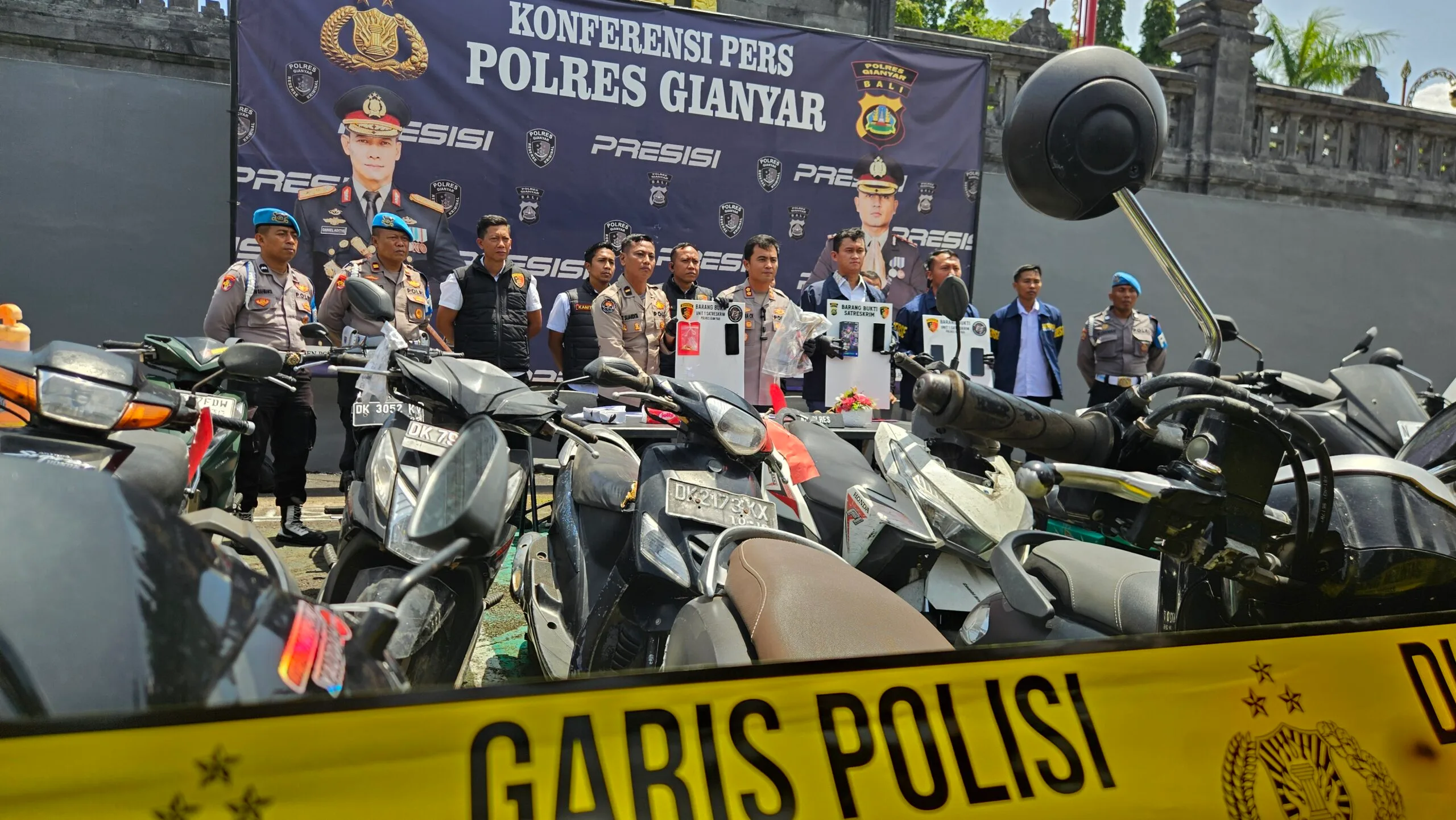 Polres Gianyar Ungkap 61 Kasus Kriminal – Amankan 58 Tersangka