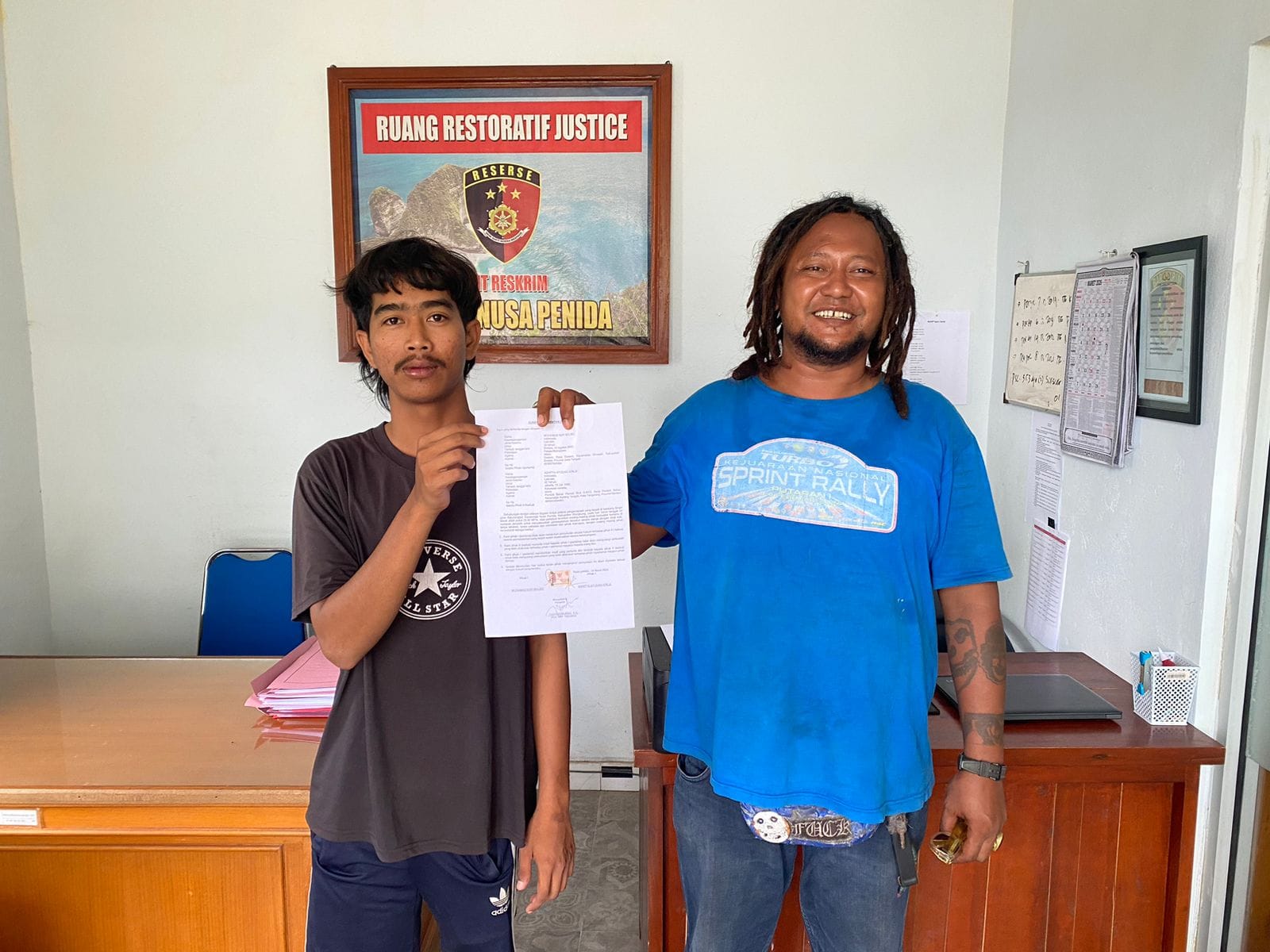 Kasus Perselisihan Dua Pria Pendatang di Nusa Penida Sepakat Damai Dihadapan Polisi