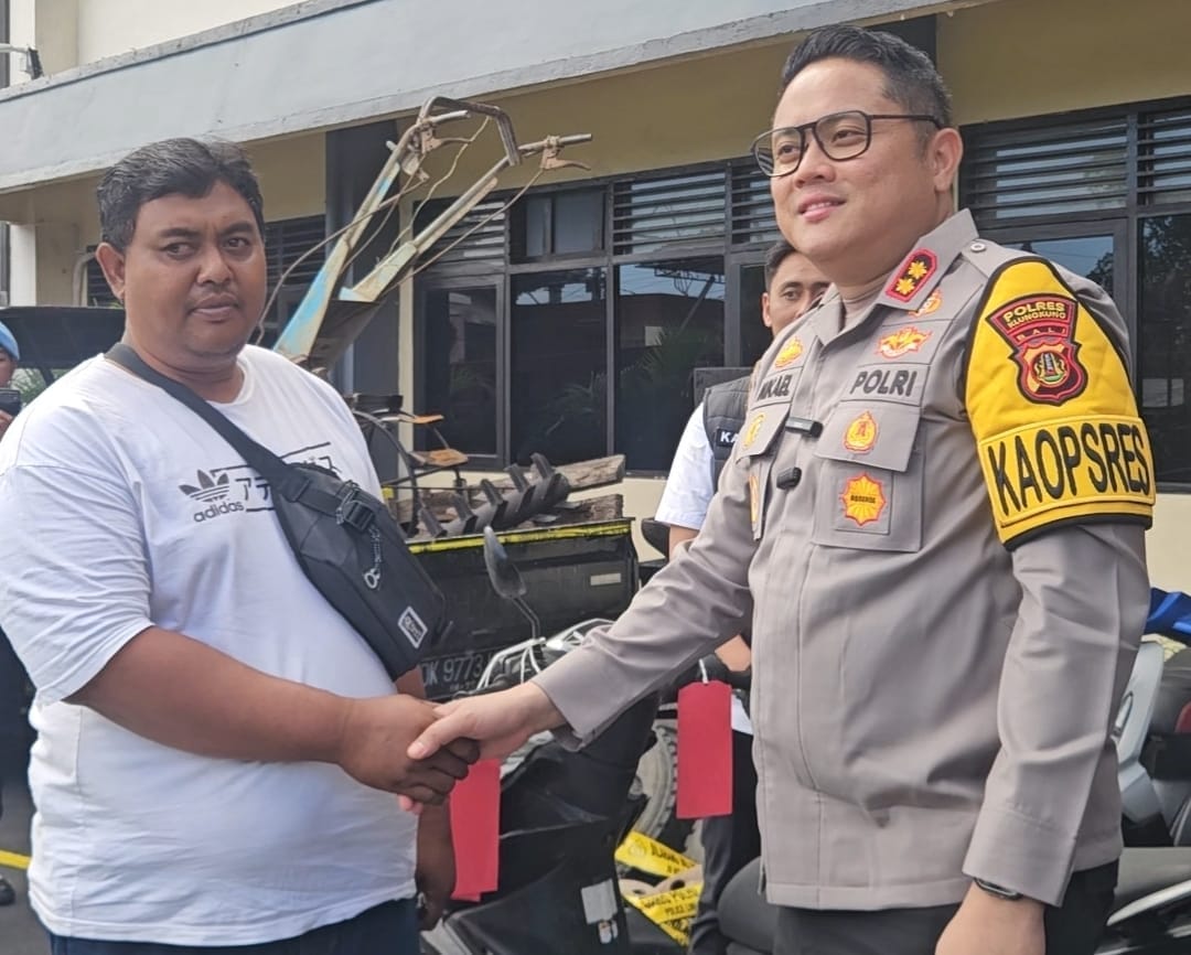Gercep! Polres Klungkung Kembalikan Motor Curian ke Pemilik Secara Gratis, Satu Pelaku Dibawah Umur