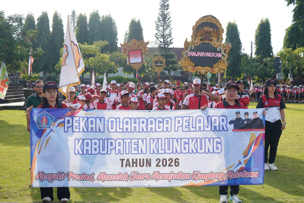 Ribuan Pelajar Klungkung Unjuk Gigi di Porjar 2026, Bupati Made Satria: Prestasi Lahir dari Proses yang Tidak Mudah!