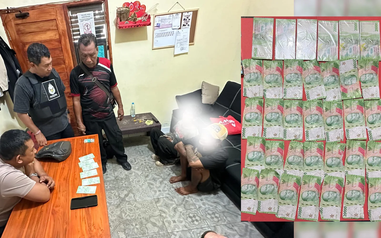 Waspada! Ratusan Lembar Uang Palsu Beredar di Nusa Penida, Dua Pemuda Asal Cirebon Diciduk