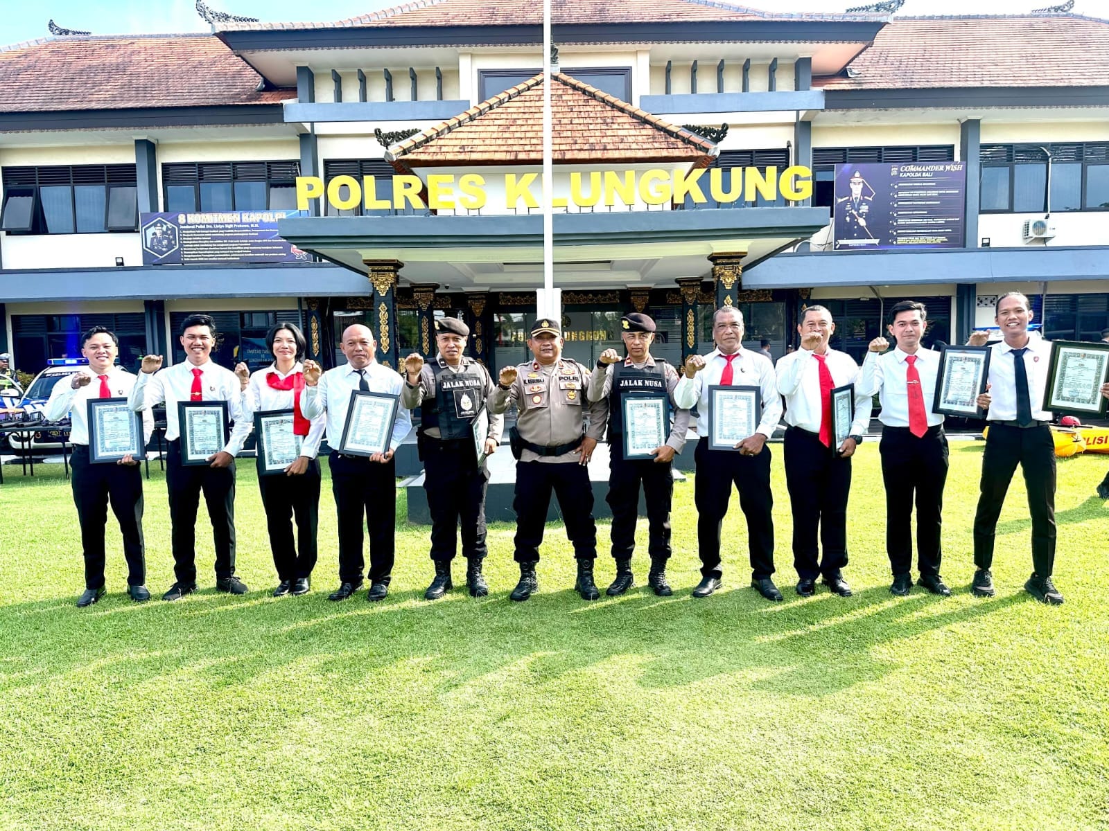 Kenceng Ungkap Kasus, Tim Jalak Nusa Borong Penghargaan di Polres Klungkung