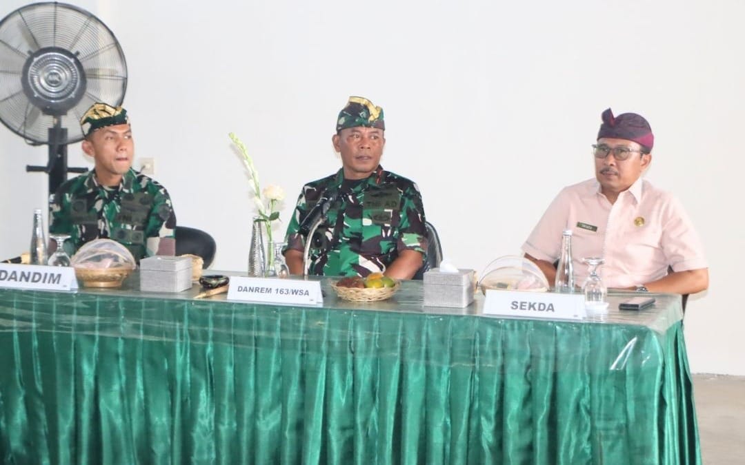 Perkuat Sinergi Ekonomi dan Infrastruktur, Danrem 163/Wira Satya Temui Sekda Buleleng di Sawan