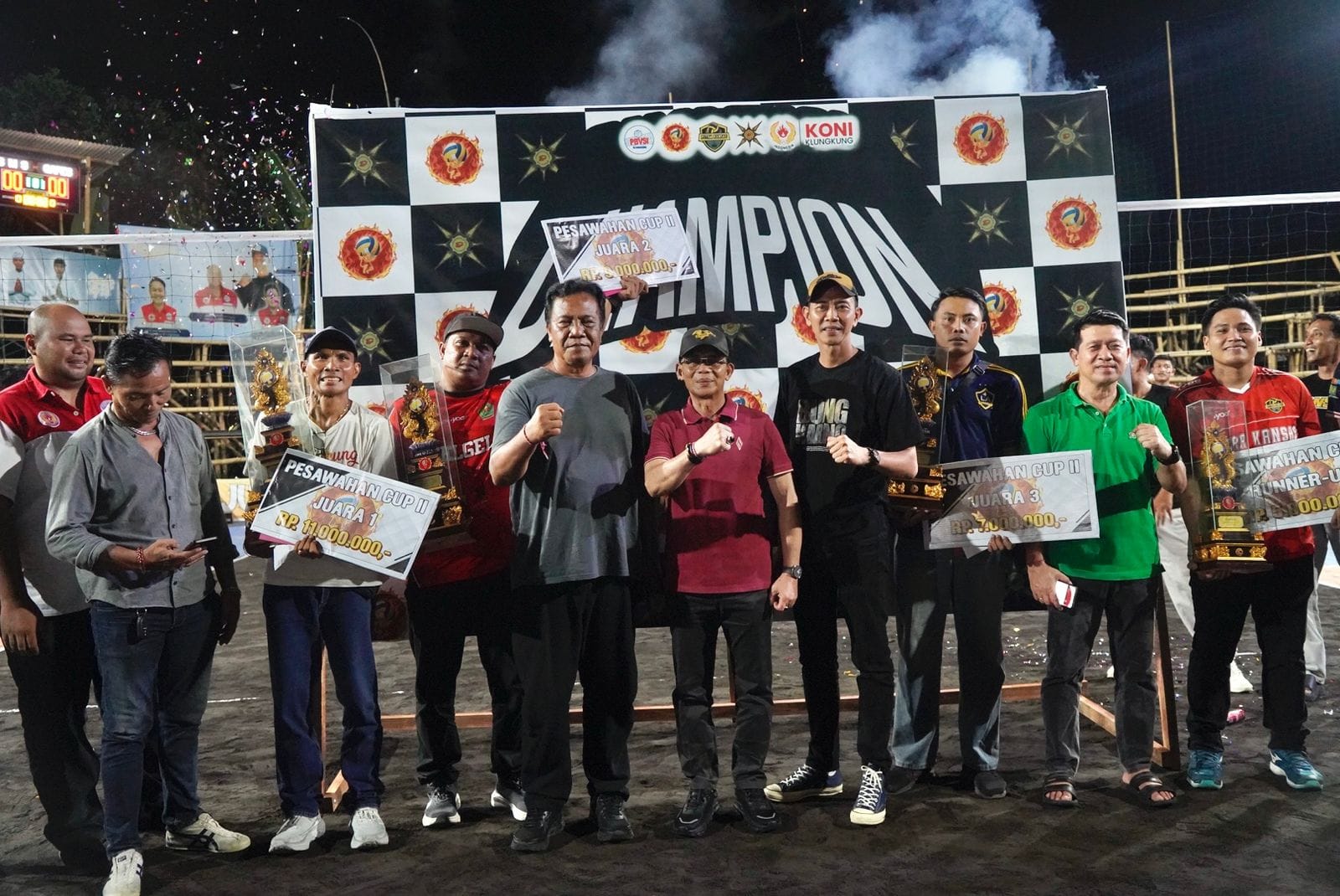 Sengit! SMS Lembongan Tumbangkan Gapes Gelgel di Final Voli