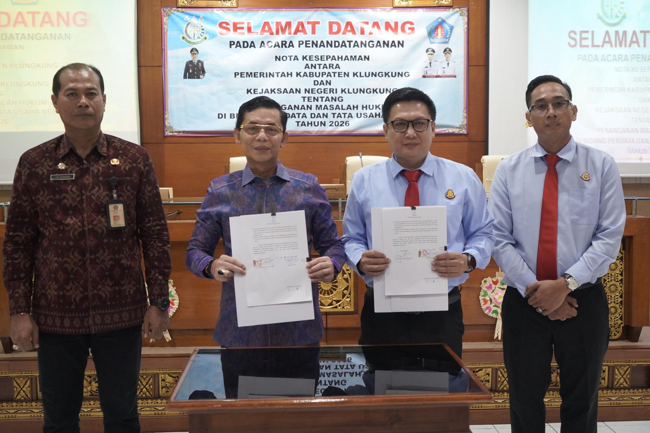 Mitigasi Risiko Hukum, Bupati Satria Gandeng Kejari Klungkung Kawal Program Pembangunan Tetap ‘On The Track’