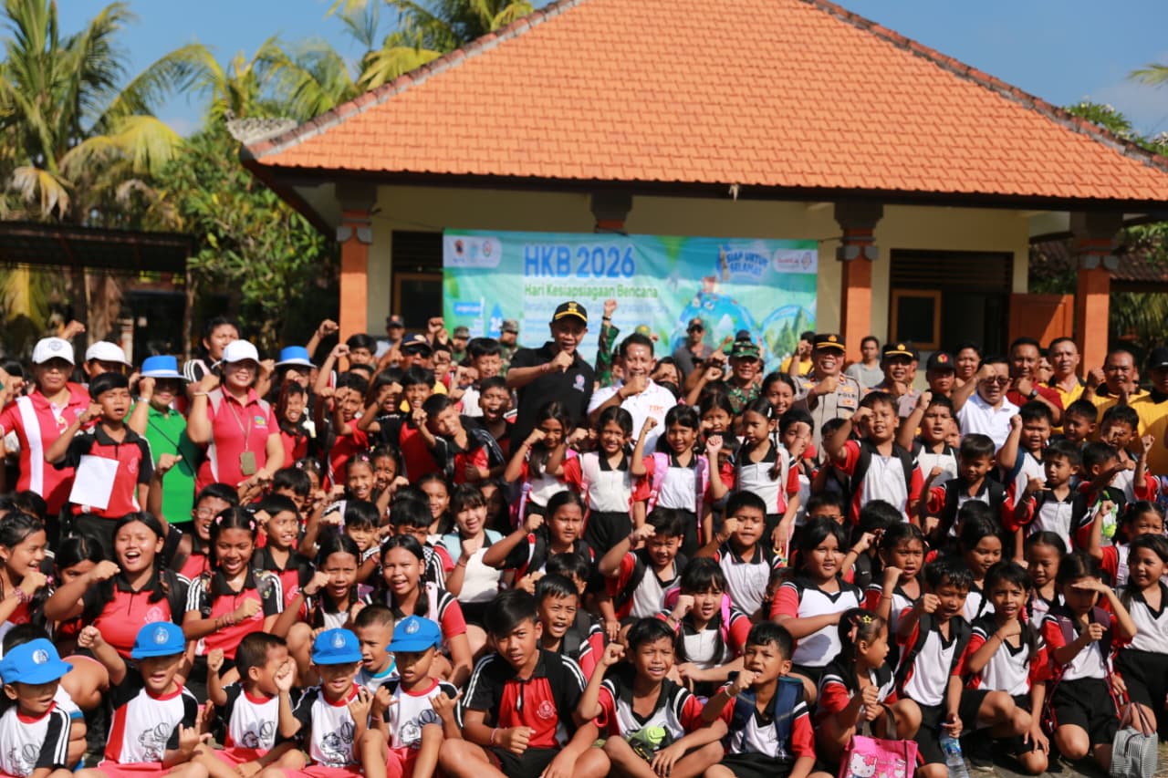 Minimalisir Korban Jiwa, Wabup Tjok Surya Minta Kantor OPD dan Instansi di Klungkung Rutin Gelar Simulasi Bencana!