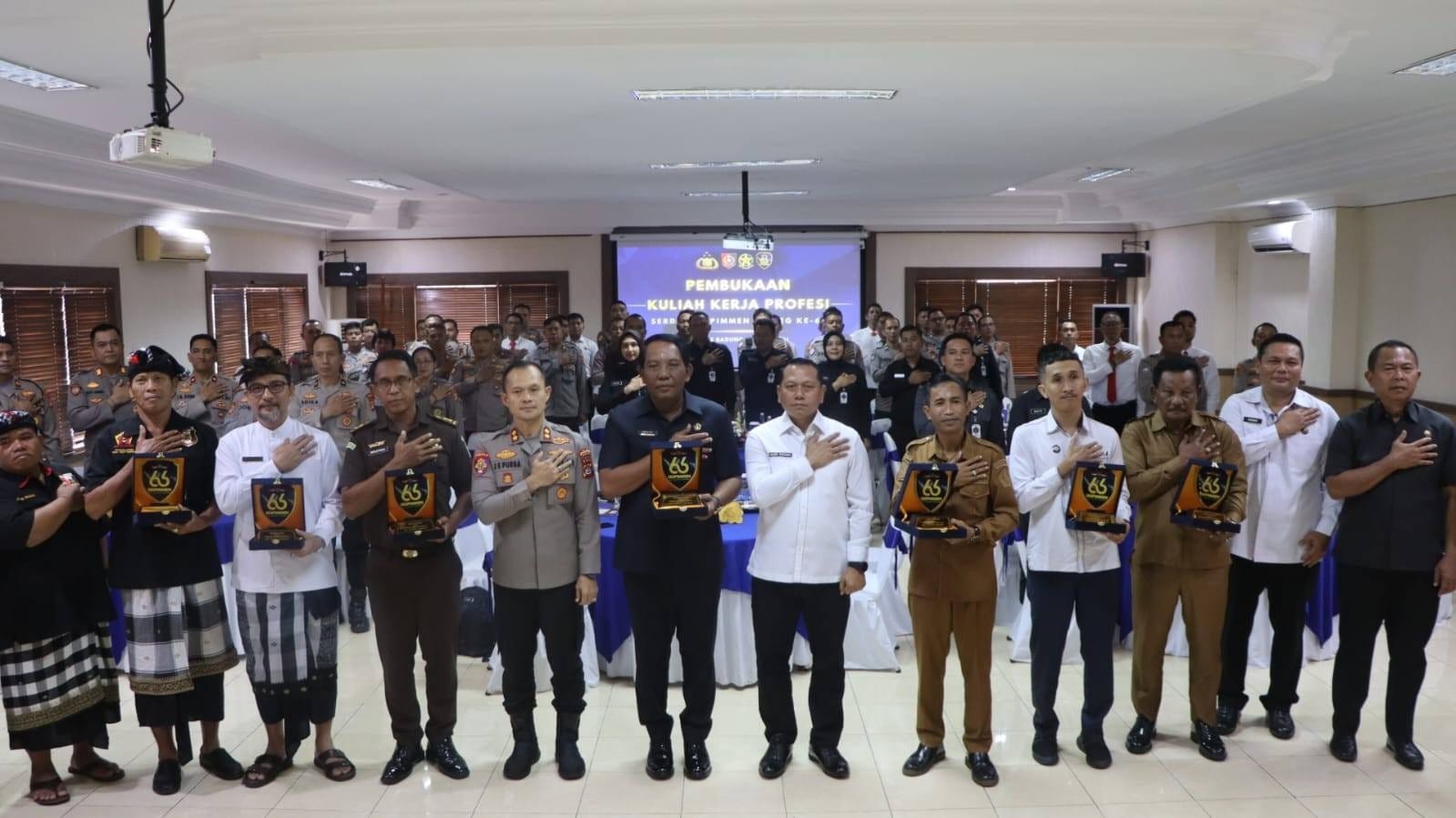 Ketua DPRD Badung dan Kapolres Komit Sokong Kedaulatan Pangan-Ekonomi di KKP Sespimmen 66