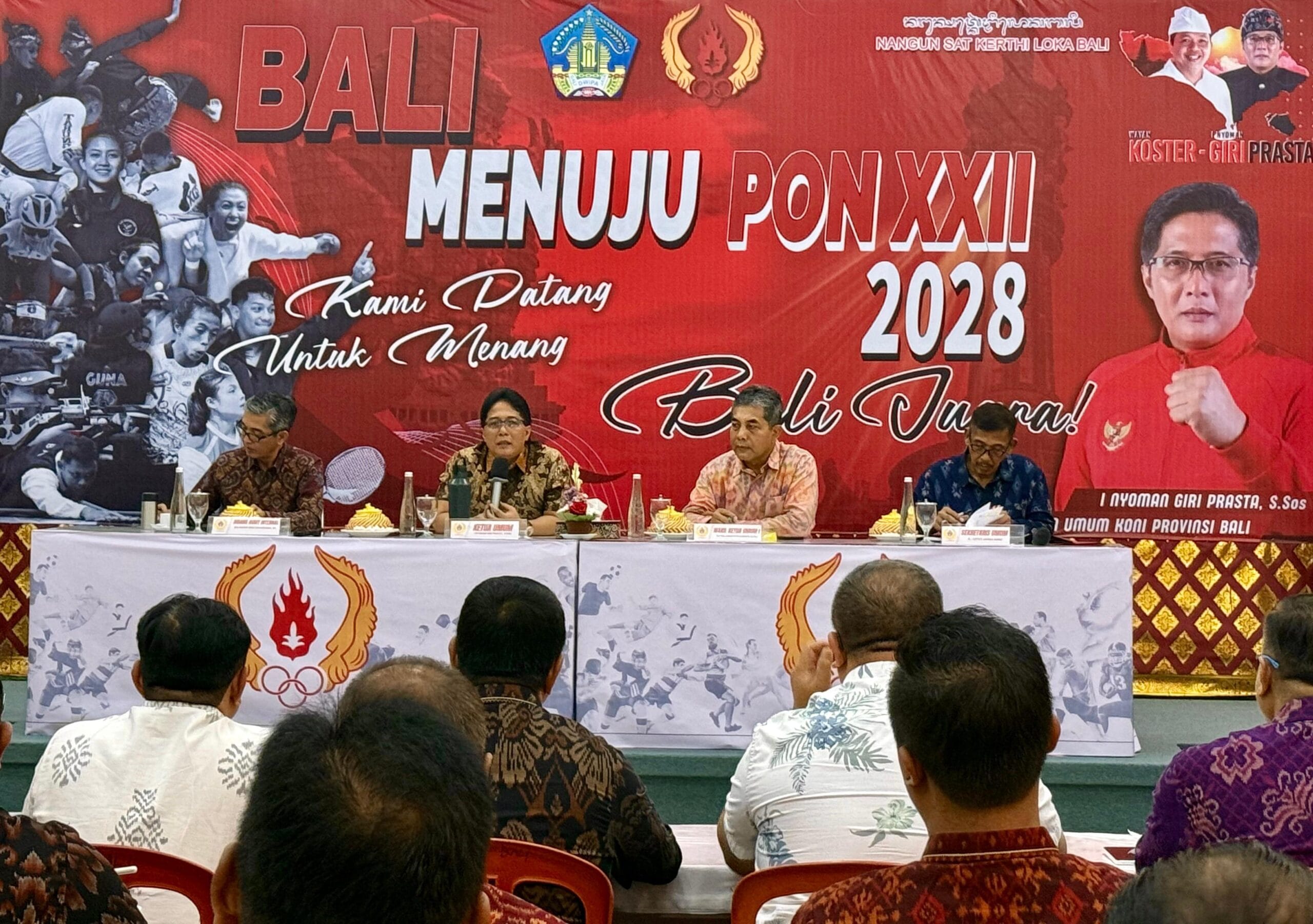 Pimpin Rapat Perdana KONI Bali 2026–2030, Giri Prasta Tancap Gas Siapkan Regulasi PORPROV dan Pendataan Atlet
