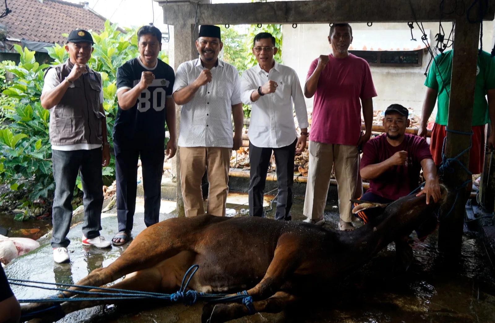 Sambut Idul Adha 1447 H, Bupati I Made Satria Serahkan Sapi Kurban Bantuan Presiden untuk Masjid Hasanudin Klungkung