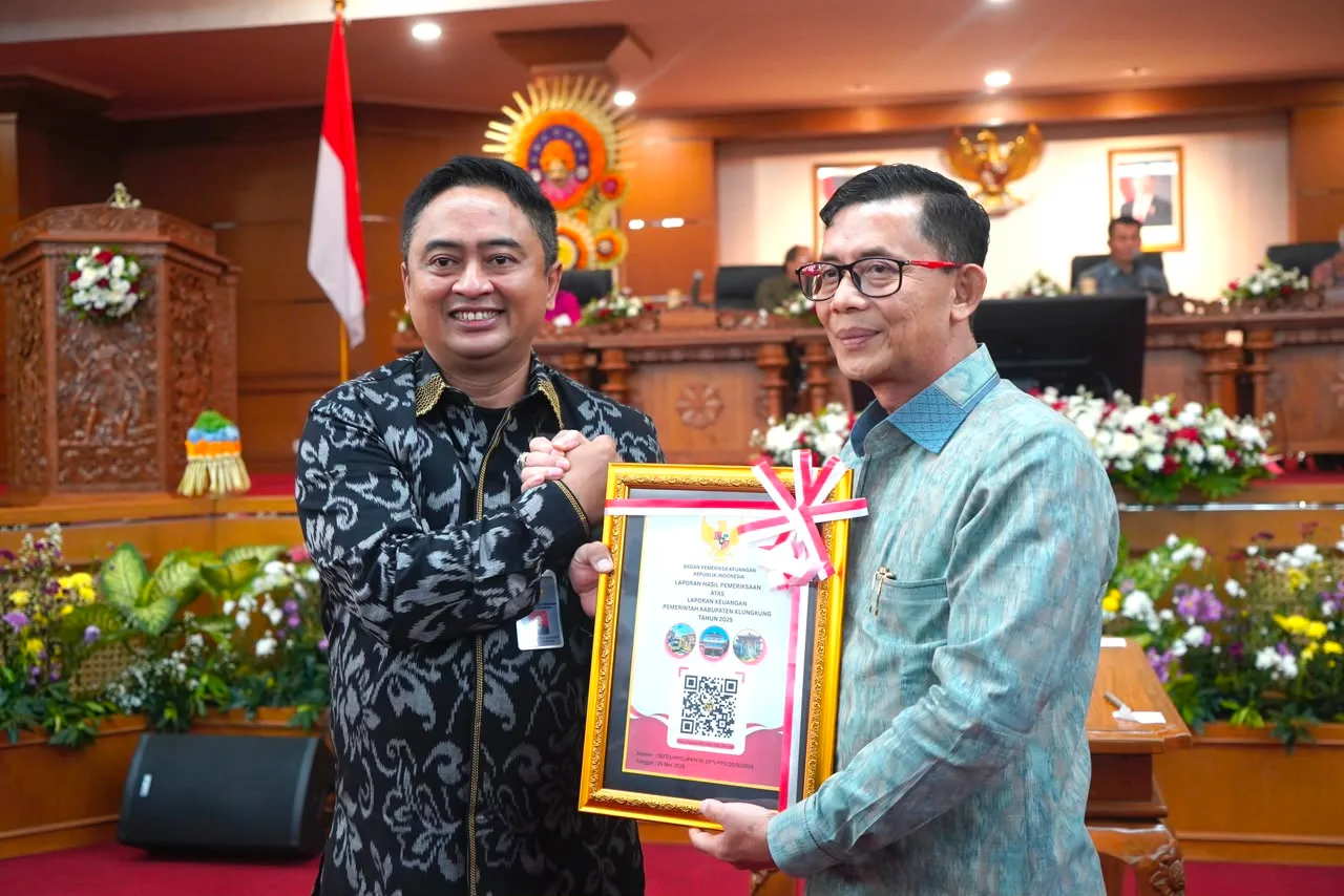 Rekor 11 Kali Beruntun, Pemkab Klungkung Kembali Raih Opini WTP dari BPK RI