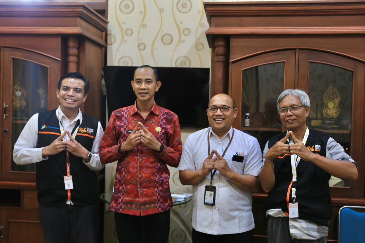 BPS Klungkung Mulai Cacah Lapangan Sensus Ekonomi 2026, Wabup TJok Surya Perdana
