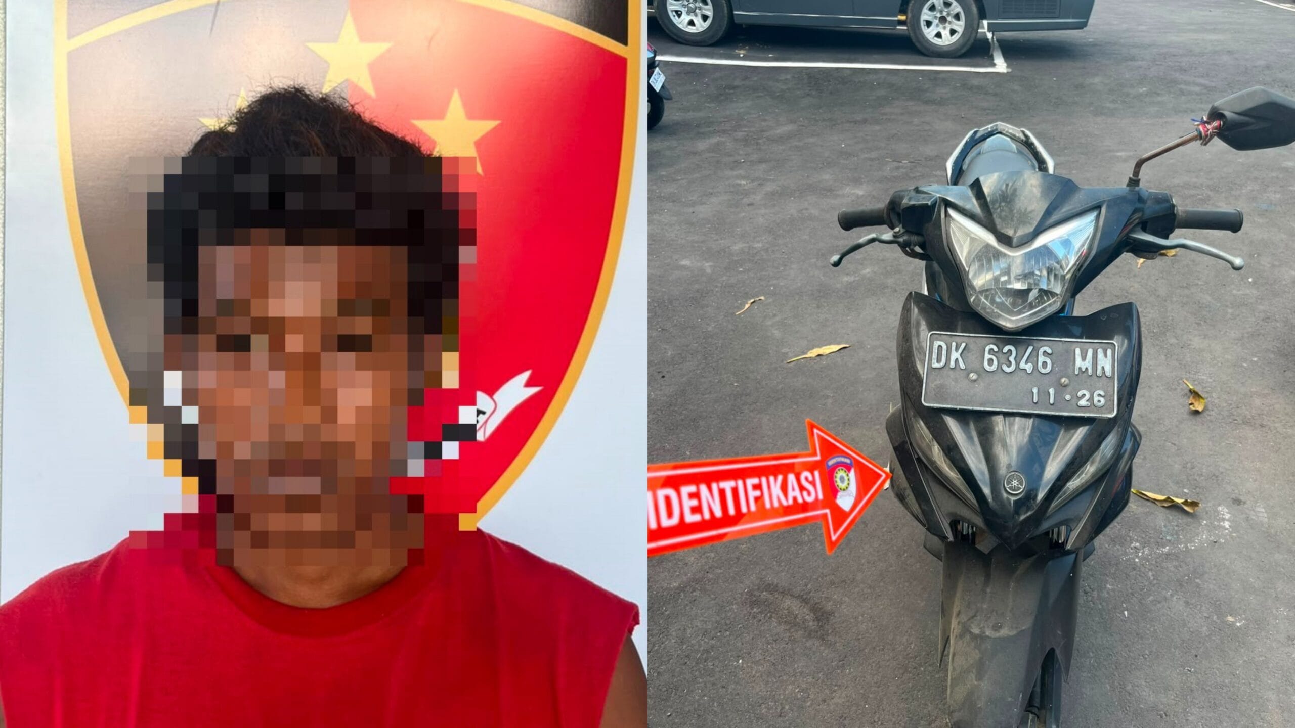 Satreskrim Polres Klungkung Ringkus Pencuri Motor Milik Mantan Bos, Sempat Digadaikan