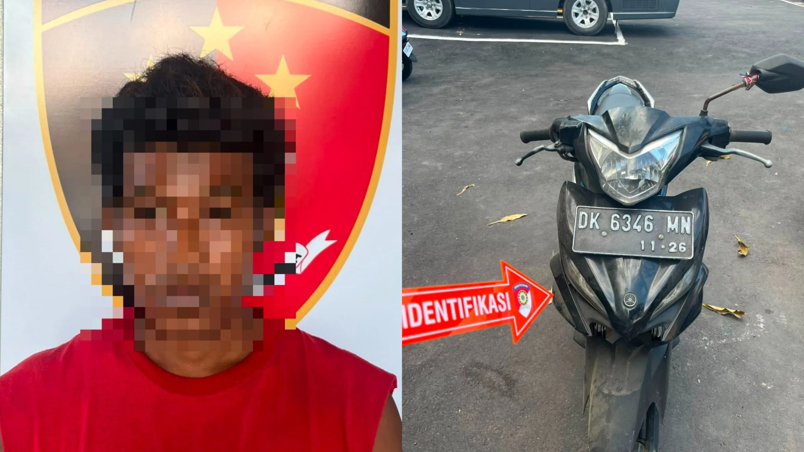 Satreskrim Polres Klungkung Ringkus Pencuri Motor Milik Mantan Bos, Sempat Digadaikan