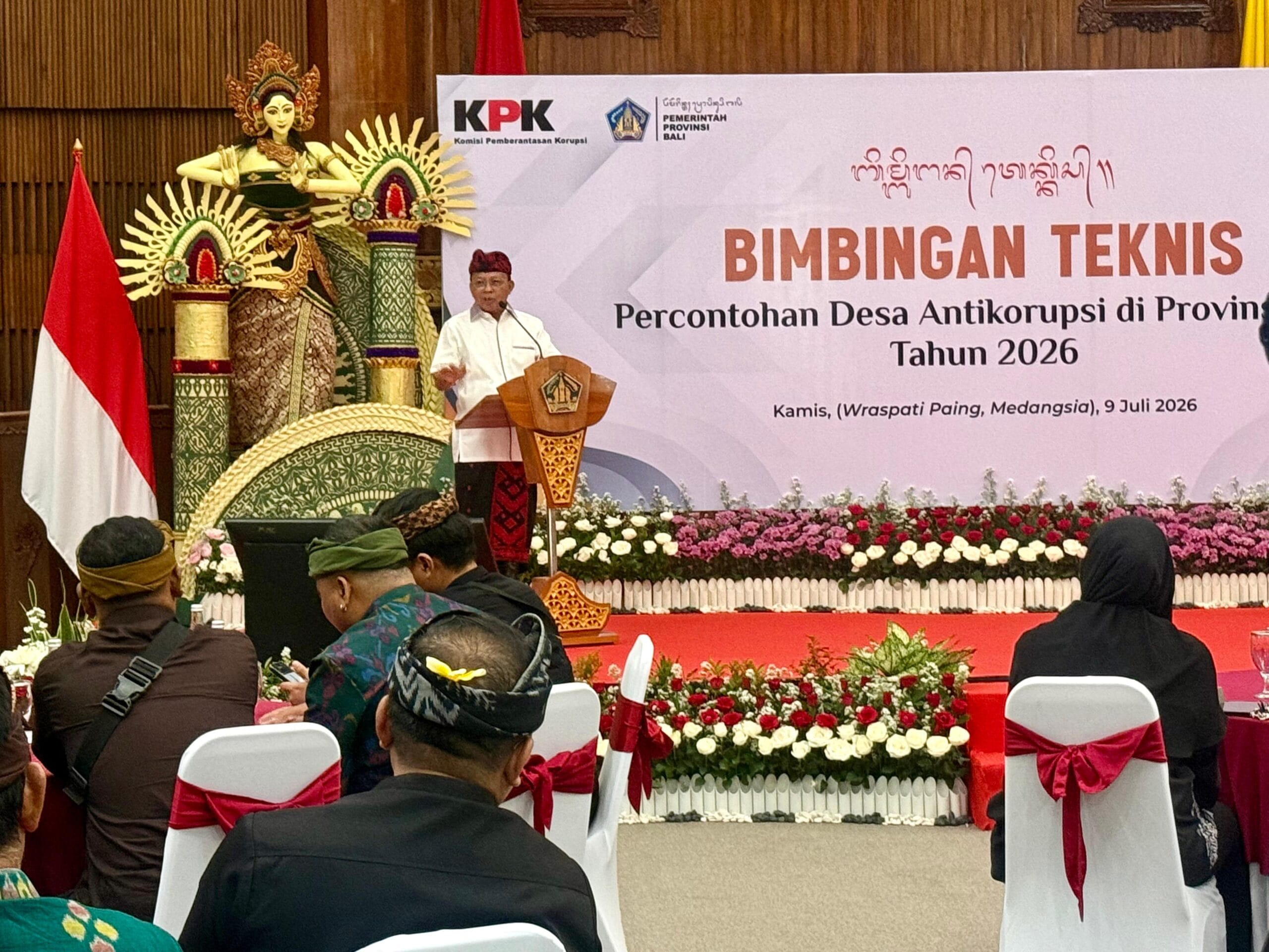 Dukung Bimtek Desa Antikorupsi, Gubernur Koster Tak Ingin Perbekel di Bali Tersangkut Masalah Hukum